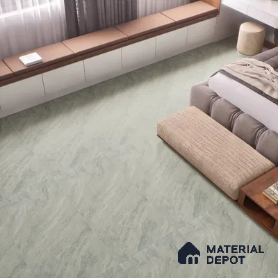 Marble Verde Wall & Floor Tile TL 00681 Sage Green 4 ft x 2 ft Matte Finish Full Body Vitrified Tile - 9 mm | Suitable For Living Room, Bedroom, Kitchen