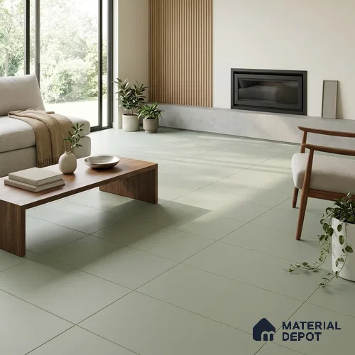 Plain Wall & Floor Tile TL 00707 Almond Beige 4 ft x 2 ft Matte Finish Full Body Vitrified Tile - 9 mm | Suitable For Living Room, Hall, Bedroom