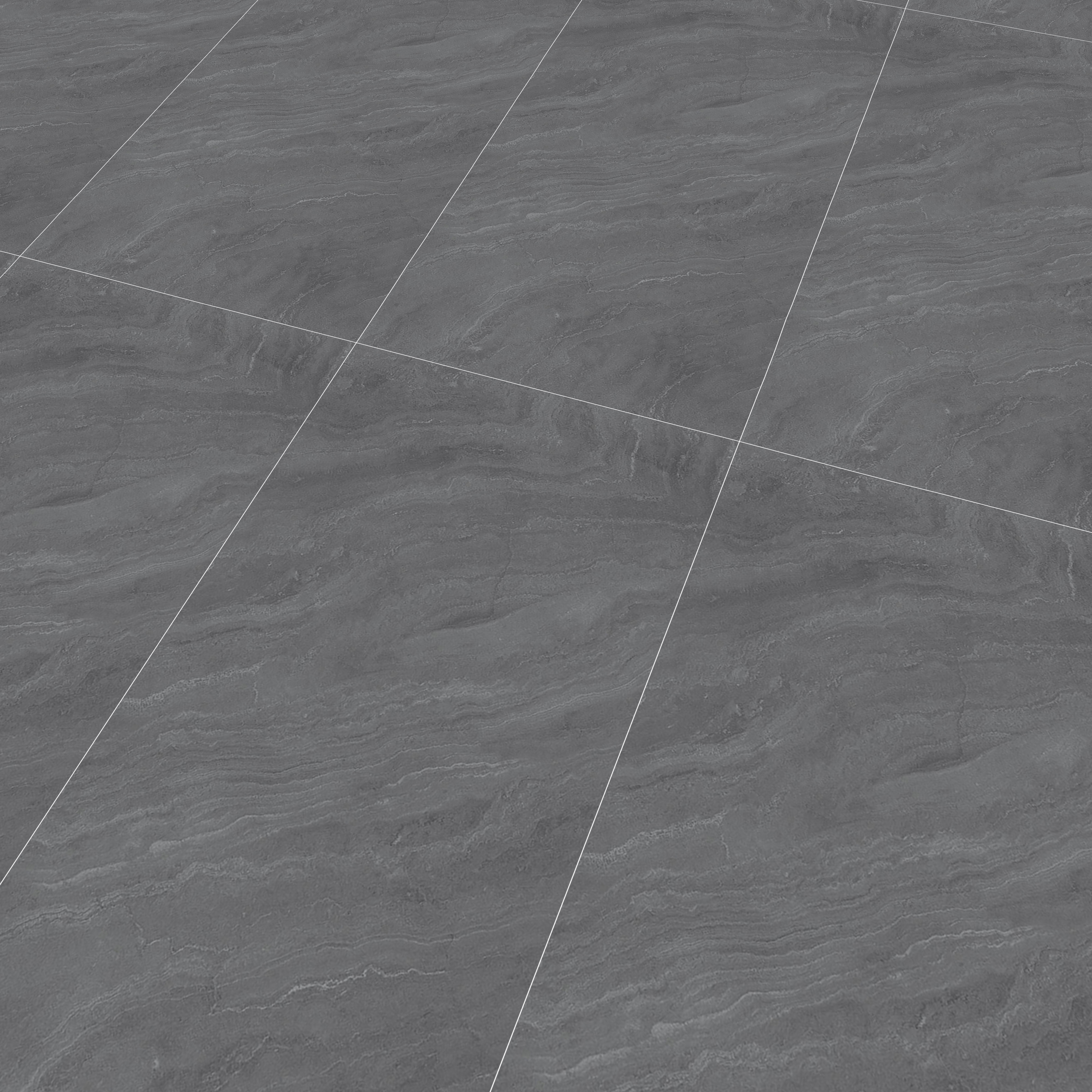 Marble Slate Wall & Floor Tile TL 00748 Slate Grey 4 ft x 2 ft Matte Finish Full Body Vitrified Tile - 9 mm | Suitable For Living Room, Bedroom, Kitchen