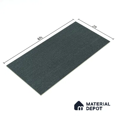 Stone Floor & Wall Tile | TL 00754 Graphite Linia 4 ft x 2 ft Punch Matte Finish Full Body Vitrified Tile - 9 mm | Suitable For Living Room, Bedroom, Bathroom