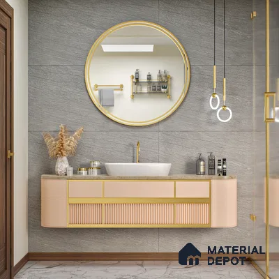 Stone Floor & Wall Tile | TL 00758 Brave Dolphin 4 ft x 2 ft Matte Finish Full Body Vitrified Tile - 9 mm | Suitable For Living Room, Bedroom, Bathroom