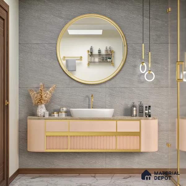 Stone Floor & Wall Tile | TL 00758 Brave Dolphin 4 ft x 2 ft Matte Finish Full Body Vitrified Tile - 9 mm | Suitable For Living Room, Bedroom, Bathroom