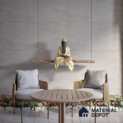 Stone Floor & Wall Tile | TL 00758 Brave Dolphin 4 ft x 2 ft Matte Finish Full Body Vitrified Tile - 9 mm | Suitable For Living Room, Bedroom, Bathroom