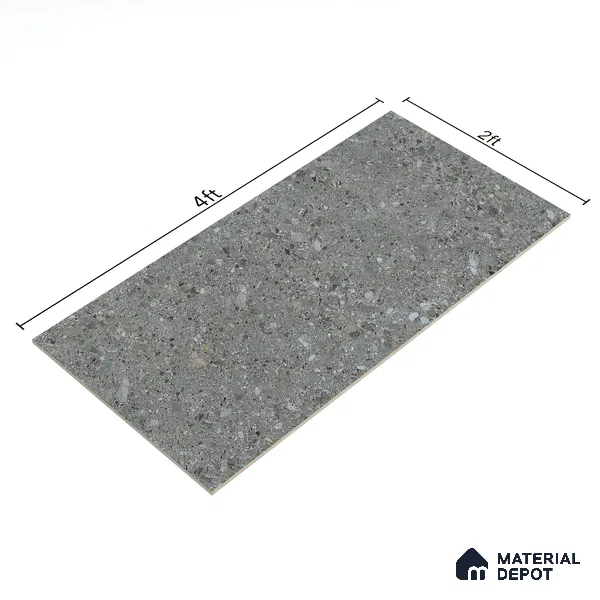 Stone Floor & Wall Tile | TL 00759 Norr Dolphin 4 ft x 2 ft Matte Finish Full Body Vitrified Tile - 9 mm | Suitable For Living Room, Bedroom, Bathroom