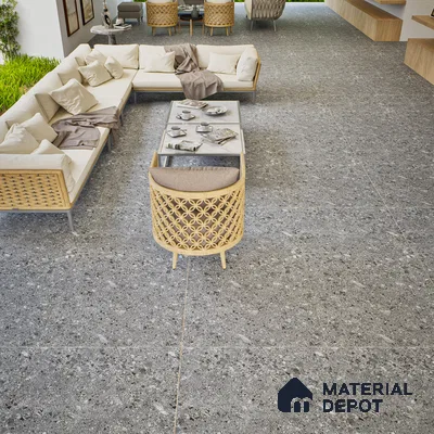 Stone Floor & Wall Tile | TL 00759 Norr Dolphin 4 ft x 2 ft Matte Finish Full Body Vitrified Tile - 9 mm | Suitable For Living Room, Bedroom, Bathroom
