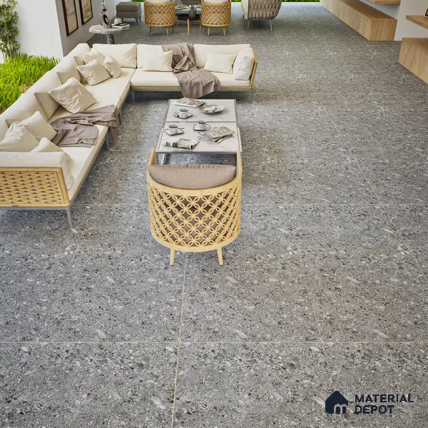 Stone Floor & Wall Tile | TL 00759 Norr Dolphin 4 ft x 2 ft Matte Finish Full Body Vitrified Tile - 9 mm | Suitable For Living Room, Bedroom, Bathroom