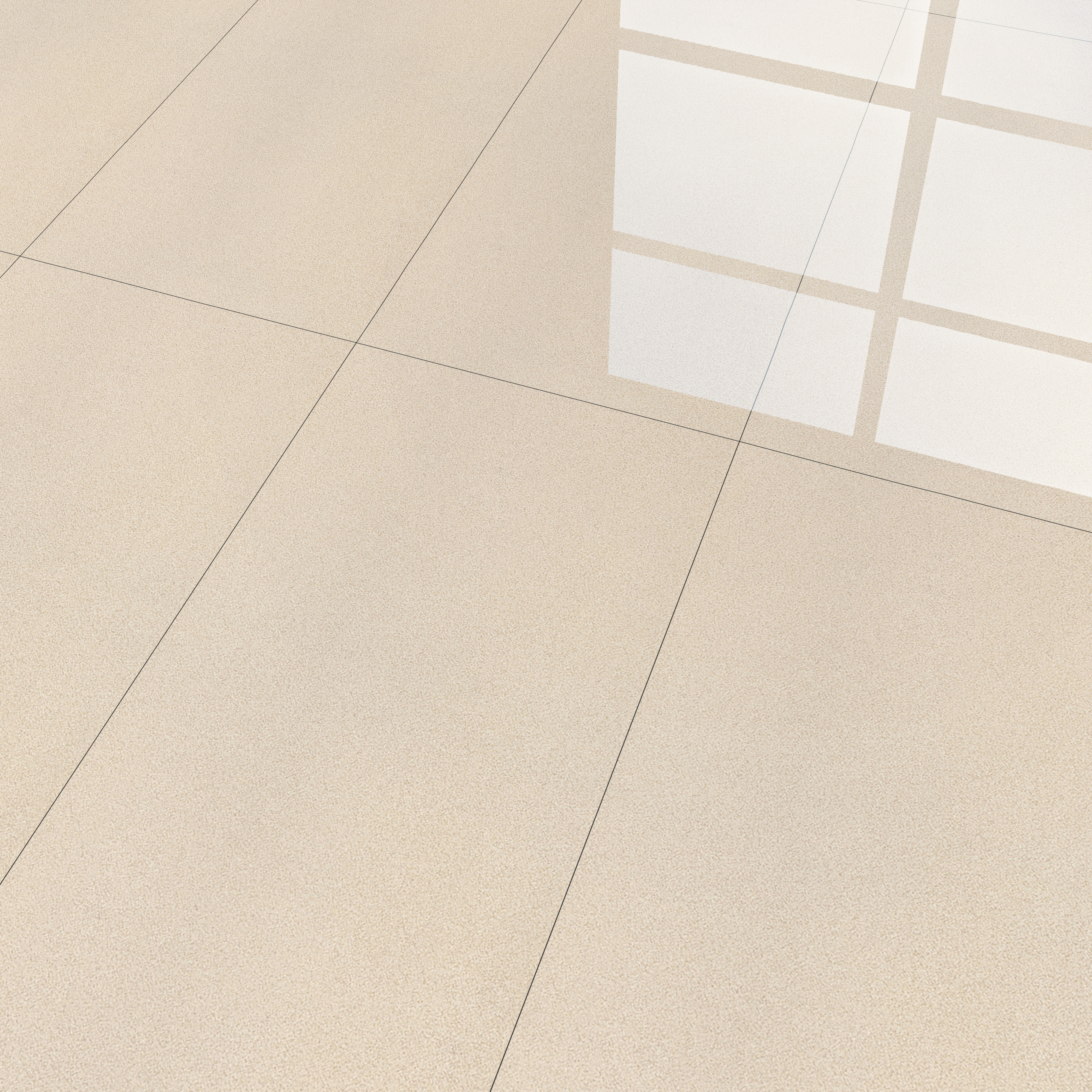 Plain Wall & Floor Tile TL 00760 Latte Beige 4 ft x 2 ft Glossy Finish Tile - 9 mm | Suitable For Living Room, Hall, Bedroom
