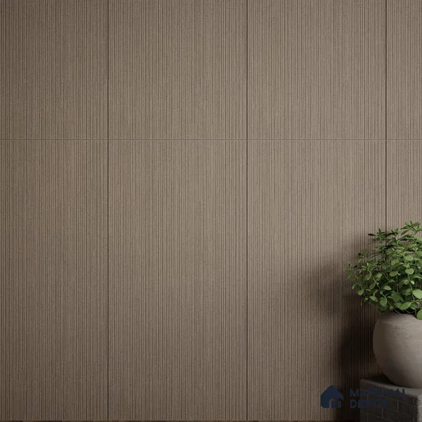 Stone Floor & Wall Tile | TL 00761 Mushroom Linia 4 ft x 2 ft Punch Matte Finish Full Body Vitrified Tile - 9 mm | Suitable For Living Room, Bedroom, Bathroom