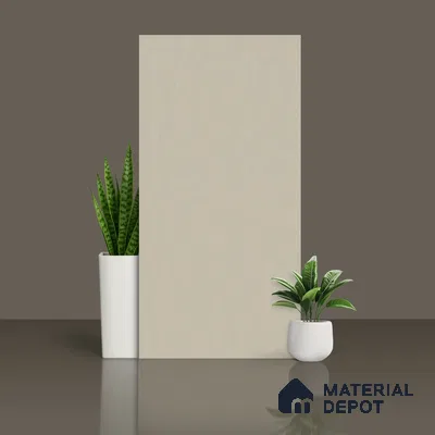 Plain Wall & Floor Tile TL 00764 Cappuccino Beige 4 ft x 2 ft Matte Finish Tile - 9 mm | Suitable For Living Room, Hall, Bedroom