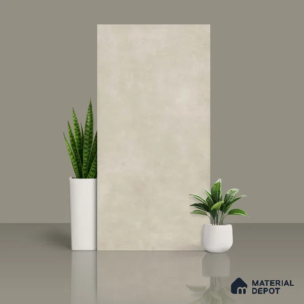 Stone Floor & Wall Tile | TL 00773 Raw Bianco 4 ft x 2 ft Matte Finish Full Body Vitrified Tile - 9 mm | Suitable For Living Room, Bedroom, Bathroom