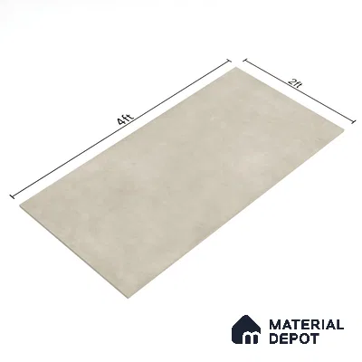 Stone Floor & Wall Tile | TL 00773 Raw Bianco 4 ft x 2 ft Matte Finish Full Body Vitrified Tile - 9 mm | Suitable For Living Room, Bedroom, Bathroom