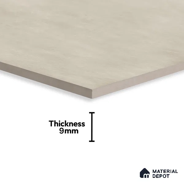 Stone Floor & Wall Tile | TL 00773 Raw Bianco 4 ft x 2 ft Matte Finish Full Body Vitrified Tile - 9 mm | Suitable For Living Room, Bedroom, Bathroom