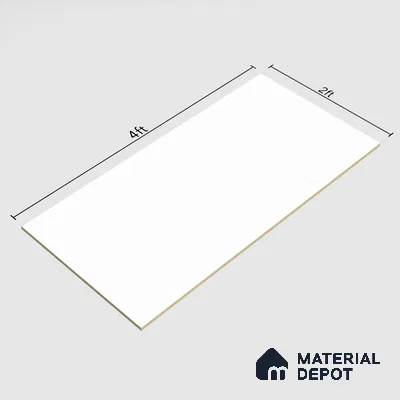 TL 00779 Snow White 1200x600 mm Glossy Finish Full Body Vitrified Wall & Floor Tile - 9 mm