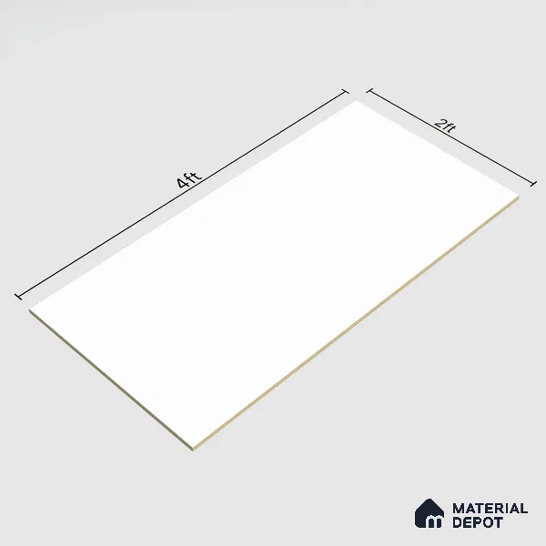 TL 00779 Snow White 1200x600 mm Glossy Finish Full Body Vitrified Wall & Floor Tile - 9 mm