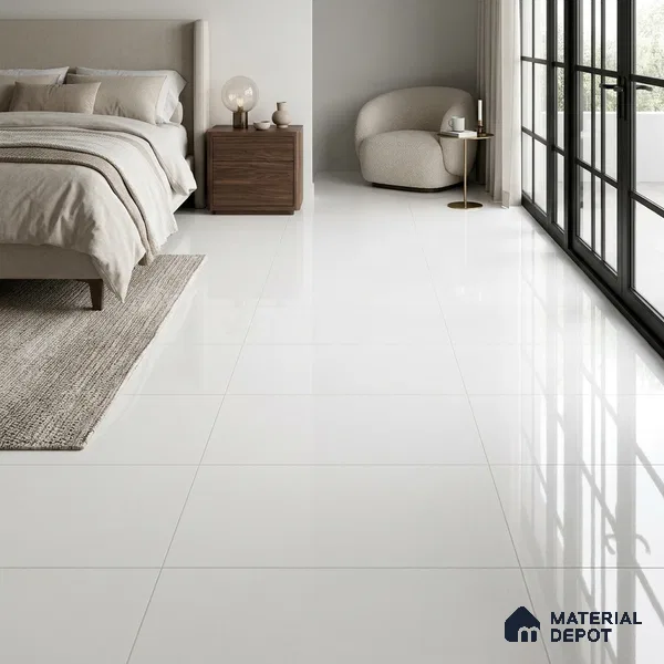 TL 00779 Snow White 1200x600 mm Glossy Finish Full Body Vitrified Wall & Floor Tile - 9 mm