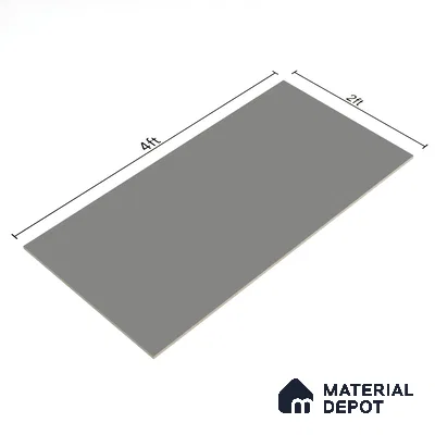 Stone Floor & Wall Tile | TL 00782 Slate Grey 4 ft x 2 ft Matte Finish Full Body Vitrified Tile - 9 mm | Suitable For Living Room, Bedroom, Bathroom