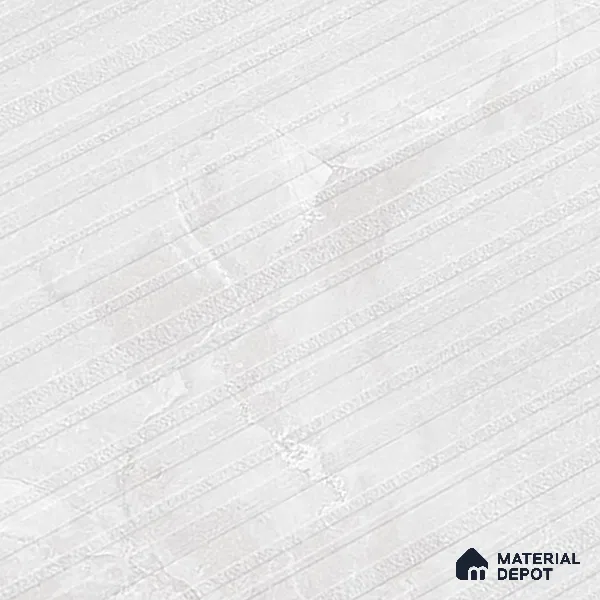 TL 00788 Rossato Bianco Decor 1200x600 mm Random Face Punch Matte Finish Vitrified Wall & Floor Tile - 9 mm