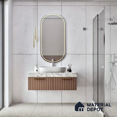 TL 00788 Rossato Bianco Decor 1200x600 mm Random Face Punch Matte Finish Vitrified Wall & Floor Tile - 9 mm