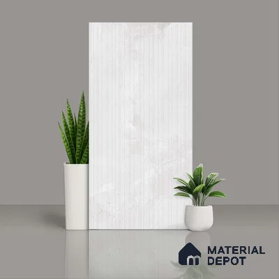 TL 00788 Rossato Bianco Decor 1200x600 mm Random Face Punch Matte Finish Vitrified Wall & Floor Tile - 9 mm