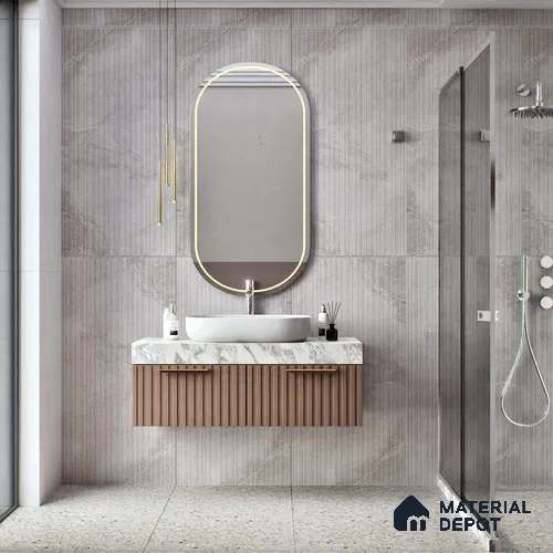 TL 00789 Rossato Silver Decor 1200x600 mm Random Face Punch Matte Finish Vitrified Wall & Floor Tile - 9 mm