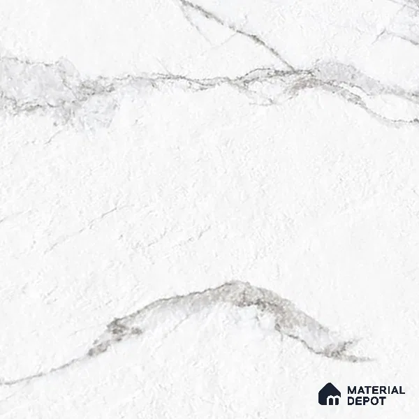 Marble Statuario Wall & Floor Tile TL 00797 Off-White 4 ft x 2 ft Matte Finish Vitrified Tile - 9 mm | Suitable For Living Room, Bedroom, Kitchen