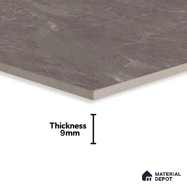 Marble Fior di Bosco Wall & Floor Tile TL 00814 Mocha Brown 4 ft x 2 ft Matte Finish Vitrified Tile - 9 mm | Random Designs | Suitable For Living Room, Bedroom, Kitchen