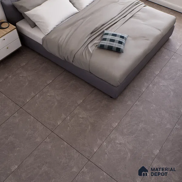 Marble Fior di Bosco Wall & Floor Tile TL 00814 Mocha Brown 4 ft x 2 ft Matte Finish Vitrified Tile - 9 mm | Random Designs | Suitable For Living Room, Bedroom, Kitchen