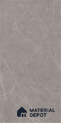 Marble Tundra Grey Wall & Floor Tile TL 00821 Stone Grey 4 ft x 2 ft Glossy Finish Vitrified Tile - 9 mm | Suitable For Living Room, Bedroom, Dining