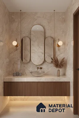TL 00830 Fontana Crema 1200x600 mm Random Face Endless Glossy Finish Vitrified Wall & Floor Tile - 9 mm