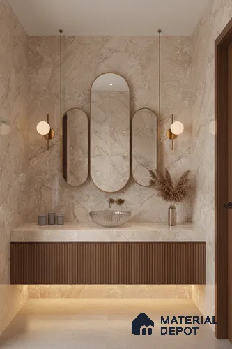 TL 00830 Fontana Crema 1200x600 mm Random Face Endless Glossy Finish Vitrified Wall & Floor Tile - 9 mm