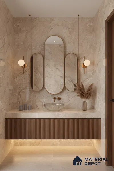 TL 00830 Fontana Crema 1200x600 mm Random Face Endless Glossy Finish Vitrified Wall & Floor Tile - 9 mm