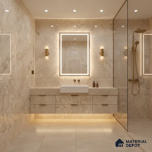 TL 00830 Fontana Crema 1200x600 mm Random Face Endless Glossy Finish Vitrified Wall & Floor Tile - 9 mm