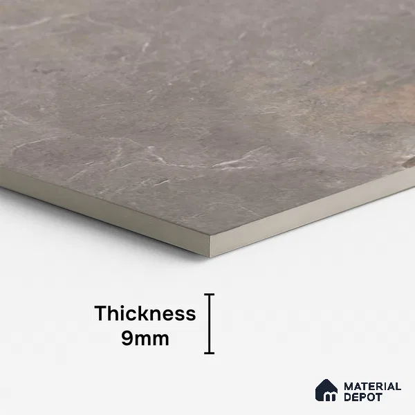 Stone Wall & Floor Tile TL 00832 B Grey 4 ft x 2 ft Matte Finish Vitrified Tile - 9 mm | Random Designs | Suitable for Living Room, Dining, Feature / Accent Walls