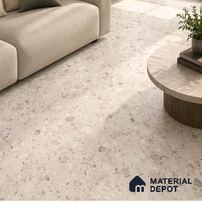 TL 00836 Lavish Ceramics Merkland Bianco Double Carving 1200 x 600 mm Matte Finish Tile | Random Designs