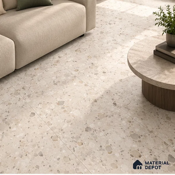 TL 00836 Lavish Ceramics Merkland Bianco Double Carving 1200 x 600 mm Matte Finish Tile | Random Designs