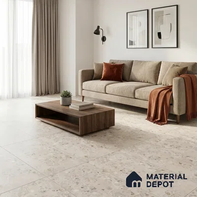 TL 00836 Lavish Ceramics Merkland Bianco Double Carving 1200 x 600 mm Matte Finish Tile | Random Designs