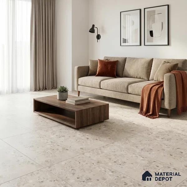 TL 00836 Lavish Ceramics Merkland Bianco Double Carving 1200 x 600 mm Matte Finish Tile | Random Designs