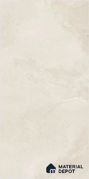 Cement Look Wall & Floor Matte Finish Almond Cream Vitrified Tile | TL 00855 4 ft x 2 ft - 9 mm | Suitable For Living Room, Hall & Study