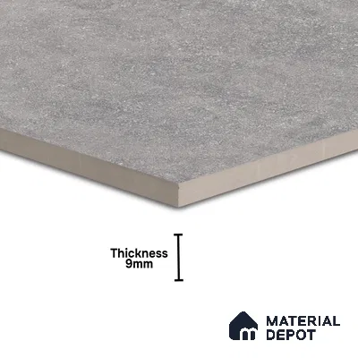 Stone Floor Tile TL 00863 Rock Grey 2 ft x 2 ft Matte Finish Vitrified Tile - 9 mm  | Suitable For Bathroom, Terrace & Balcony