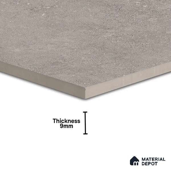 Stone Floor Tile TL 00864 Marina Smoke 2 ft x 2 ft Matte Finish Vitrified Tile - 9 mm | Suitable For Bathroom, Terrace & Balcony