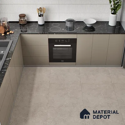Stone Floor Tile TL 00864 Marina Smoke 2 ft x 2 ft Matte Finish Vitrified Tile - 9 mm  | Suitable For Bathroom, Terrace & Balcony