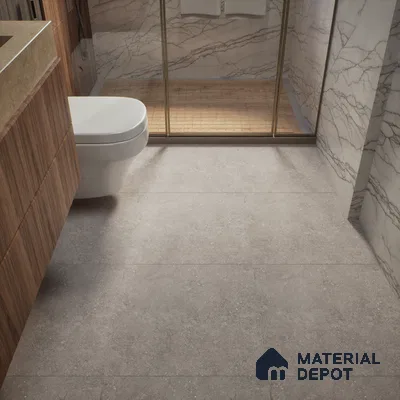 Stone Floor Tile TL 00864 Marina Smoke 2 ft x 2 ft Matte Finish Vitrified Tile - 9 mm  | Suitable For Bathroom, Terrace & Balcony
