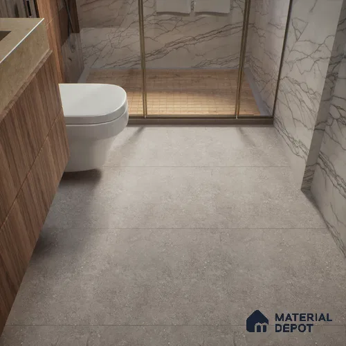 Stone Floor Tile TL 00864 Marina Smoke 2 ft x 2 ft Matte Finish Vitrified Tile - 9 mm  | Suitable For Bathroom, Terrace & Balcony