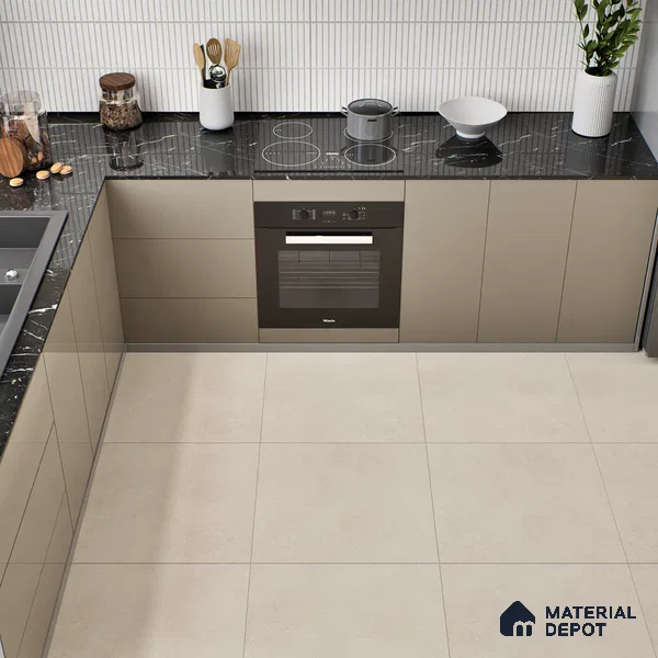 TL 00866 Marina Crema Punch 2 ft x 2 ft Matte Finish Tile - 9 mm | Suitable for Living Room, Bedroom, Bathroom | Random Designs