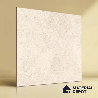 TL 00866 Marina Crema Punch 2 ft x 2 ft Matte Finish Tile - 9 mm | Suitable for Living Room, Bedroom, Bathroom | Random Designs