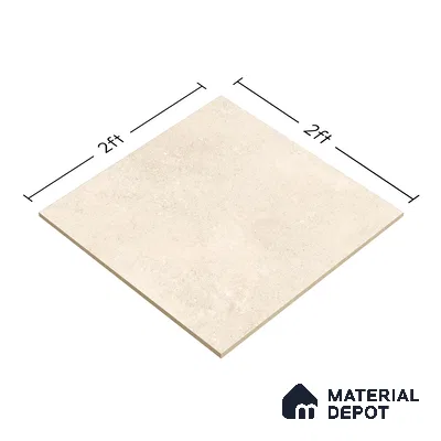 TL 00866 Marina Crema Punch 2 ft x 2 ft Matte Finish Tile - 9 mm | Suitable for Living Room, Bedroom, Bathroom | Random Designs