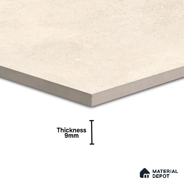 TL 00866 Marina Crema Punch 2 ft x 2 ft Matte Finish Tile - 9 mm | Suitable for Living Room, Bedroom, Bathroom | Random Designs