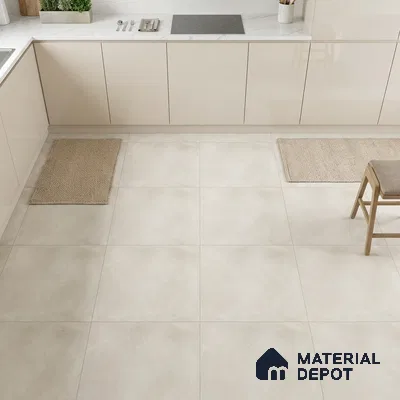 TL 00868 Oficiana Accialo 2 ft x 2 ft Matte Finish Tile - 9 mm | Suitable for Living Room, Bedroom, Bathroom | Random Designs