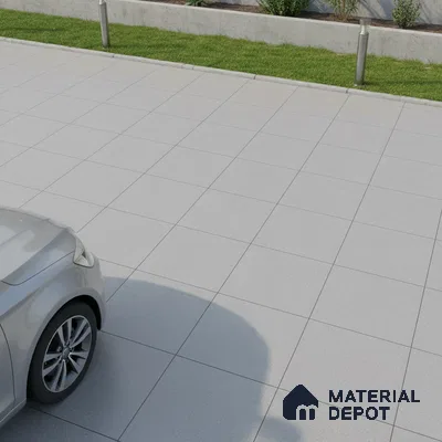 TL 00875 C Slate Grey 16 x 16 inch Matte Finish Heavy Duty Vitrified Parking Floor Tile - 12 mm | Pattern Alignment May Vary | 2-3 mm Spacer is Mandatory