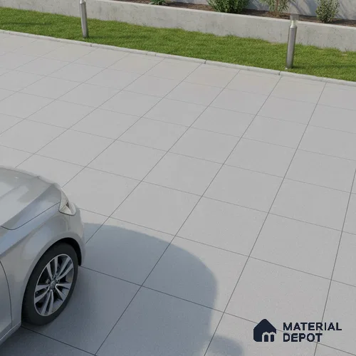 TL 00875 C Slate Grey 16 x 16 inch Matte Finish Heavy Duty Vitrified Parking Floor Tile - 12 mm | Pattern Alignment May Vary | 2-3 mm Spacer is Mandatory